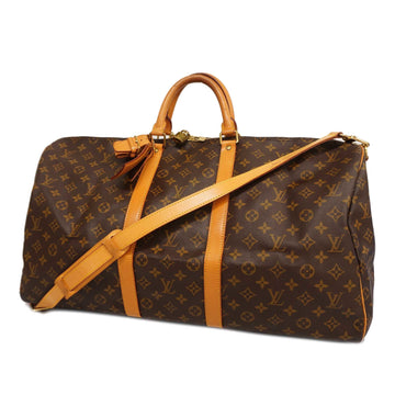 LOUIS VUITTONAuth  Monogram Keepall Bandouliere 55 M41414 Men,Women,Boston Bag