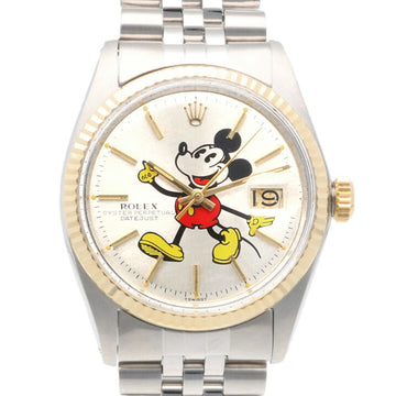 ROLEX Datejust Mickey Mouse Oyster Perpetual Watch Stainless Steel 1601 Automatic Winding Unisex