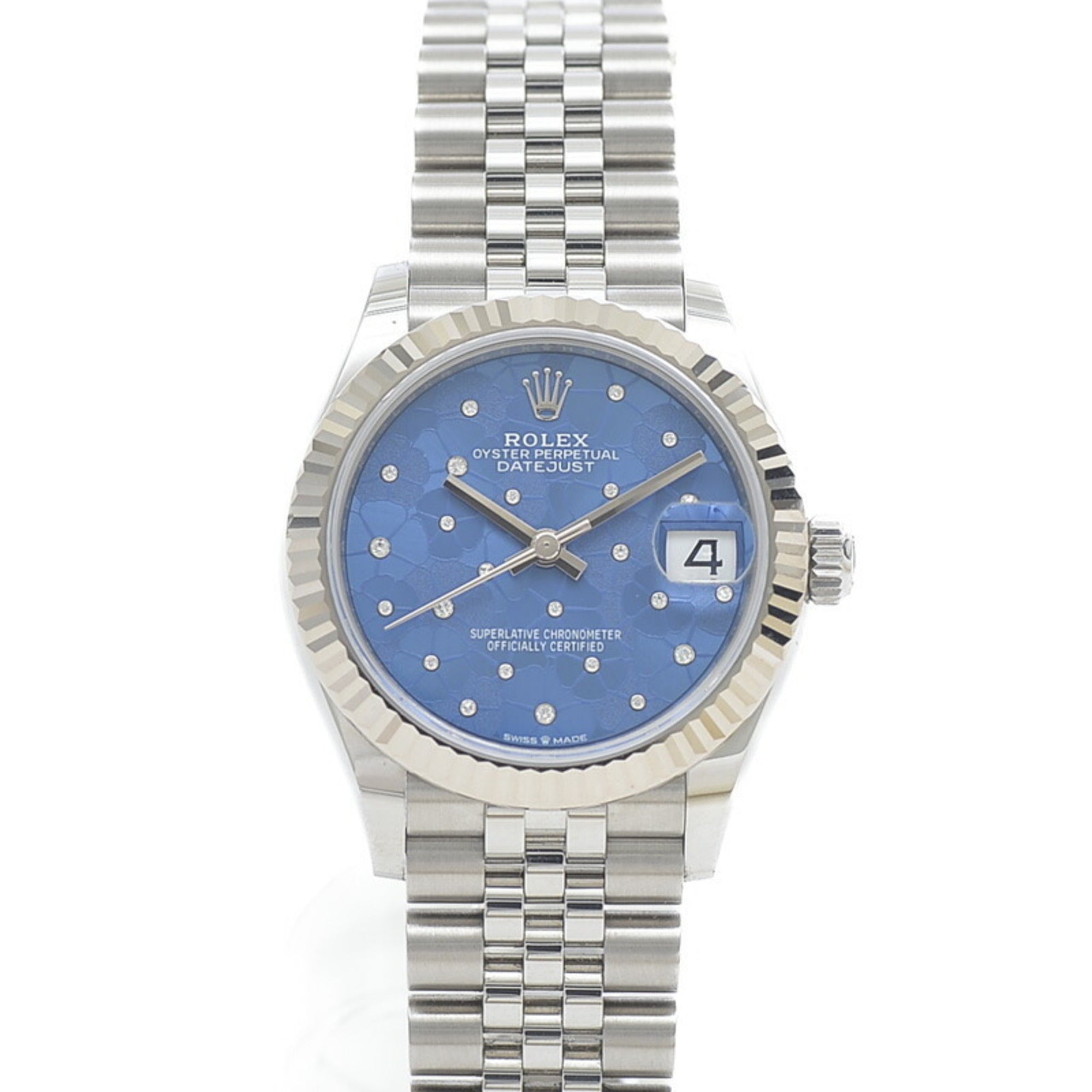 Rolex women's best sale blue face