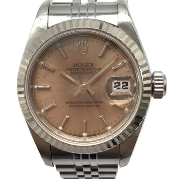 ROLEX Datejust 69174 SS/WG Stainless Steel/White Gold Silver Dial No. U (around 1997) Automatic Winding Women's Watch Vintage Popular