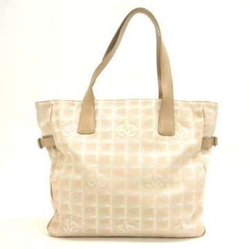 CHANEL New Travel Line GM Coco Mark Tote Bag Beige Ladies