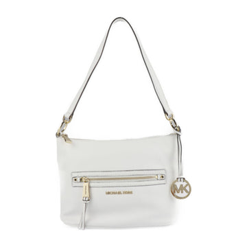 MICHAEL KORS shoulder bag leather white gold metal fittings 2WAY crossbody