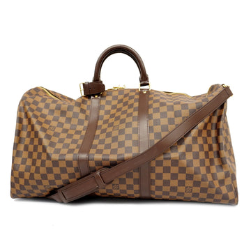 LOUIS VUITTONAuth  Damier Keepall Bandouliere 55 N41414 Boston Bag