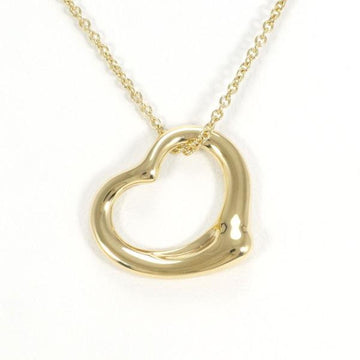 TIFFANY open heart K18YG necklace total weight about 3.7g 40cm jewelry