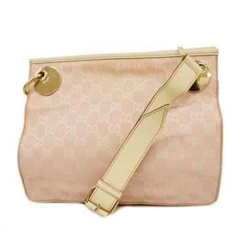 GUCCIAuth  Shoulder Bag 120841 Women's GG Canvas Ivory,Light Pink