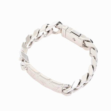 Louis Vuitton monogram chain bracelet silver metal