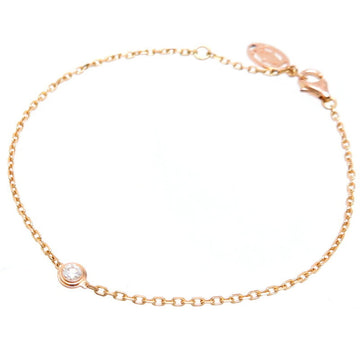 CARTIER 750PG 0.09ct Diamond Damour Small #SM Women's/Men's Bracelet B6040300 750 Pink Gold