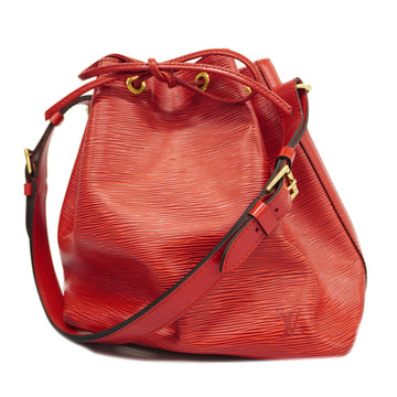 LOUIS VUITTONAuth  Epi Petit Noe M44107 Shoulder Bag Castilian Red