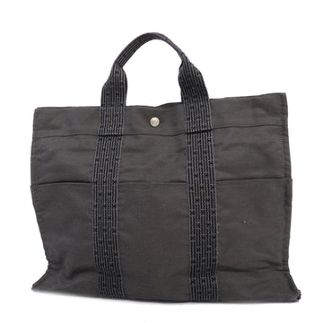 HERMESAuth  Her Line Ale Line MM Canvas Tote Bag Gray