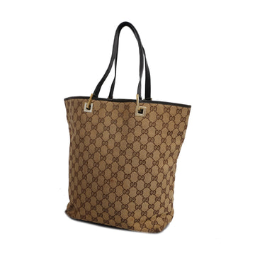 GUCCIAuth  GG Canvas Tote Bag 002 1098 Beige,Brown