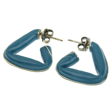 BOTTEGA VENETA SV925 Triangle Earrings Blue Ladies