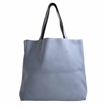 HERMES Taurillon Clemence double sense 36 reversible tote bag blue