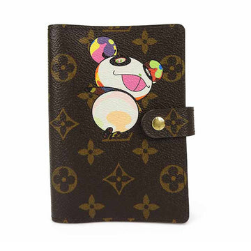 LOUIS VUITTON Notebook Cover Agenda PM Panda Takashi Murakami Accessories Monogram Efficiency R20011  monogram notebook cover