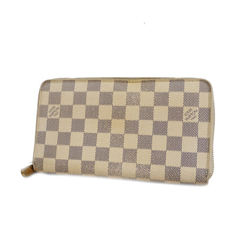 LOUIS VUITTONAuth  Damier Azur Zippy Organizer N60012 Women's Long Wallet