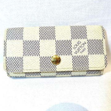 LOUIS VUITTON Damier Azur Multicle 4 N60020 Brand Accessory Key Case Unisex