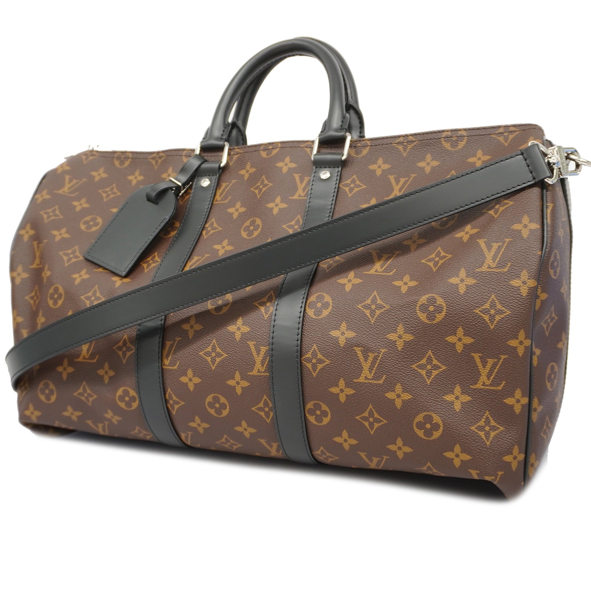 Louis Vuitton Monogram Canvas Macassar Keepall Bandouliere 45 Louis Vuitton