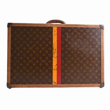 LOUIS VUITTON monogram trunk case carry brown PVC