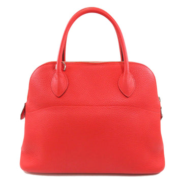 HERMES Bolide 31 Rouge Tomato Handbag Taurillon Ladies