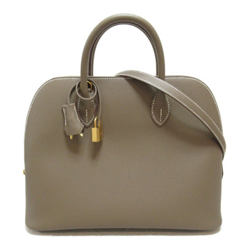 HERMES Bolide1923 30 handbag Brown Etoupe Grey Epsom leather