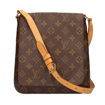 Louis Vuitton Musette Salsa Monogram Shoulder Bag Brown Ladies