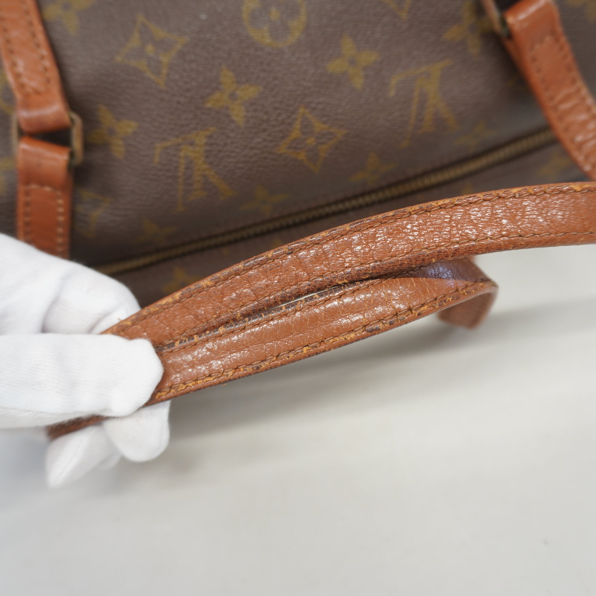Louis Vuitton LV Papillon 30 Used Handbag Monogram France Authentic M51385  AG505