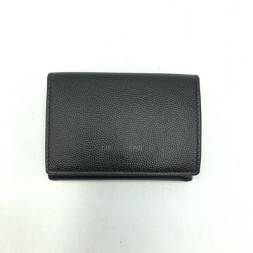 SAINT LAURENT Compact Wallet Black Yves