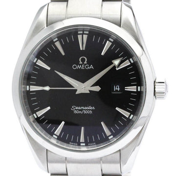 OMEGAPolished  Seamaster Aqua Terra Steel Quartz Mens Watch 2517.50 BF561056