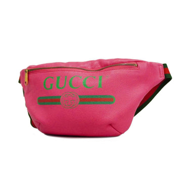 GUCCI body bag Sherry line 530412 leather pink gold hardware ladies