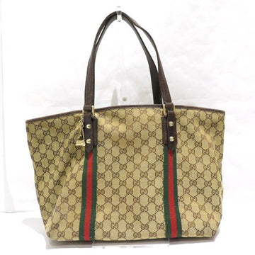 GUCCI GG Canvas Sherry Line 139260 Bag Tote Ladies