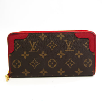 Louis Vuitton Monogram Zippy Wallet Retiro M61854 Women's Monogram Long Wallet (bi-fold) Cerise,Monogram