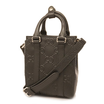 Gucci GG Embossed 2WAY Bag 696010 Women's Handbag,Shoulder Bag Black
