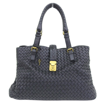 Bottega Veneta Intrecciato Tote Bag Leather Black 171265