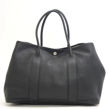 HERMES/ Garden Party PM Handbag Black Ladies