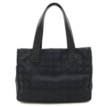 CHANEL New Line Tote PM Bag Shoulder Nylon Leather Black A20457