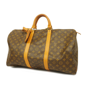 LOUIS VUITTONAuth  Monogram Keepol 50 M41426 Men,Women,Unisex Boston Bag