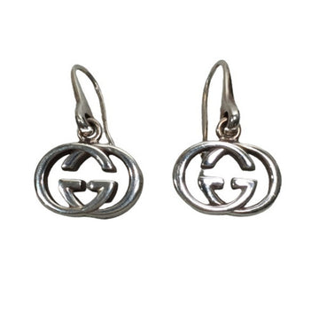 GUCCI GG logo silver earrings jewelry accessories Ag925 interlocking G 223321