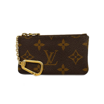 LOUIS VUITTON Wallet/Coin Case Monogram Pochette Cle M62650 Brown Men's Women's