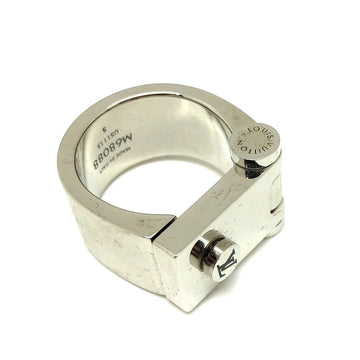 LOUIS VUITTON LV lock M68088 ring S silver accessories about 16