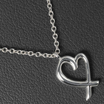 TIFFANY Loving Heart Necklace &Co. Silver 925 Ladies