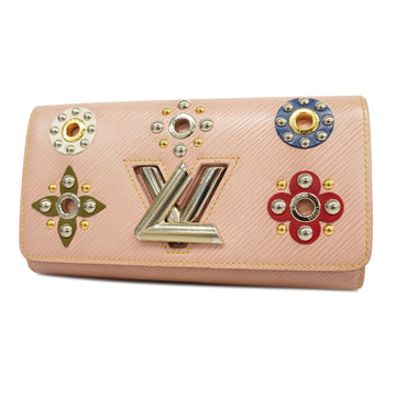 LOUIS VUITTONAuth  Epi Portefeuille Twist M62482 Long Wallet Rose Ballerine