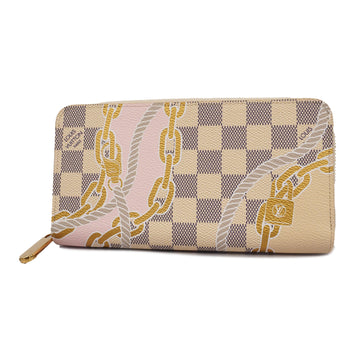 LOUIS VUITTONAuth  Damier Azur Zippy Wallet N40480 Women's Long Wallet