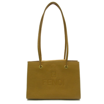 FENDI Shoulder Bag Beige leather