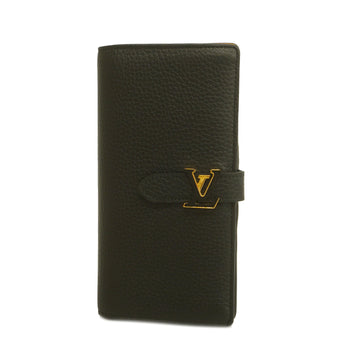 LOUIS VUITTONAuth  Taurillon LV Vertical Wallet M81330 Men,Women,Unisex Long