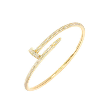 CARTIER Juste Un Clou Bracelet #18 New Diamond K18 YG Yellow Gold 750