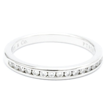 TIFFANY Channel-Setting Half-Diamond Ring Platinum Fashion Diamond Band Ring Silver