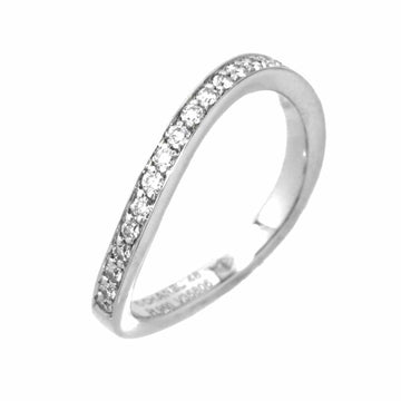 CHANEL Ruban de Half Eternity #48 Ring Diamond Pt Platinum