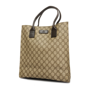 GUCCIAuth  91249 Women's GG Supreme Tote Bag Beige,Brown