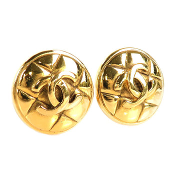 CHANEL earrings here mark metal gold ladies