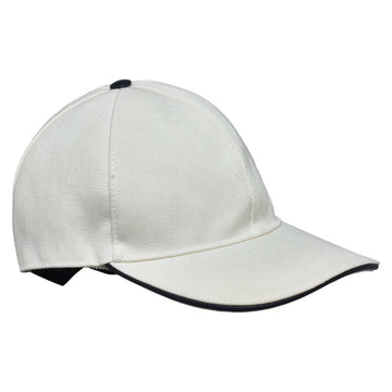 GUCCI Baseball Cap 08.338.986 White Canvas Leather Women's