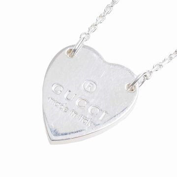 GUCCI SV925 heart necklace silver